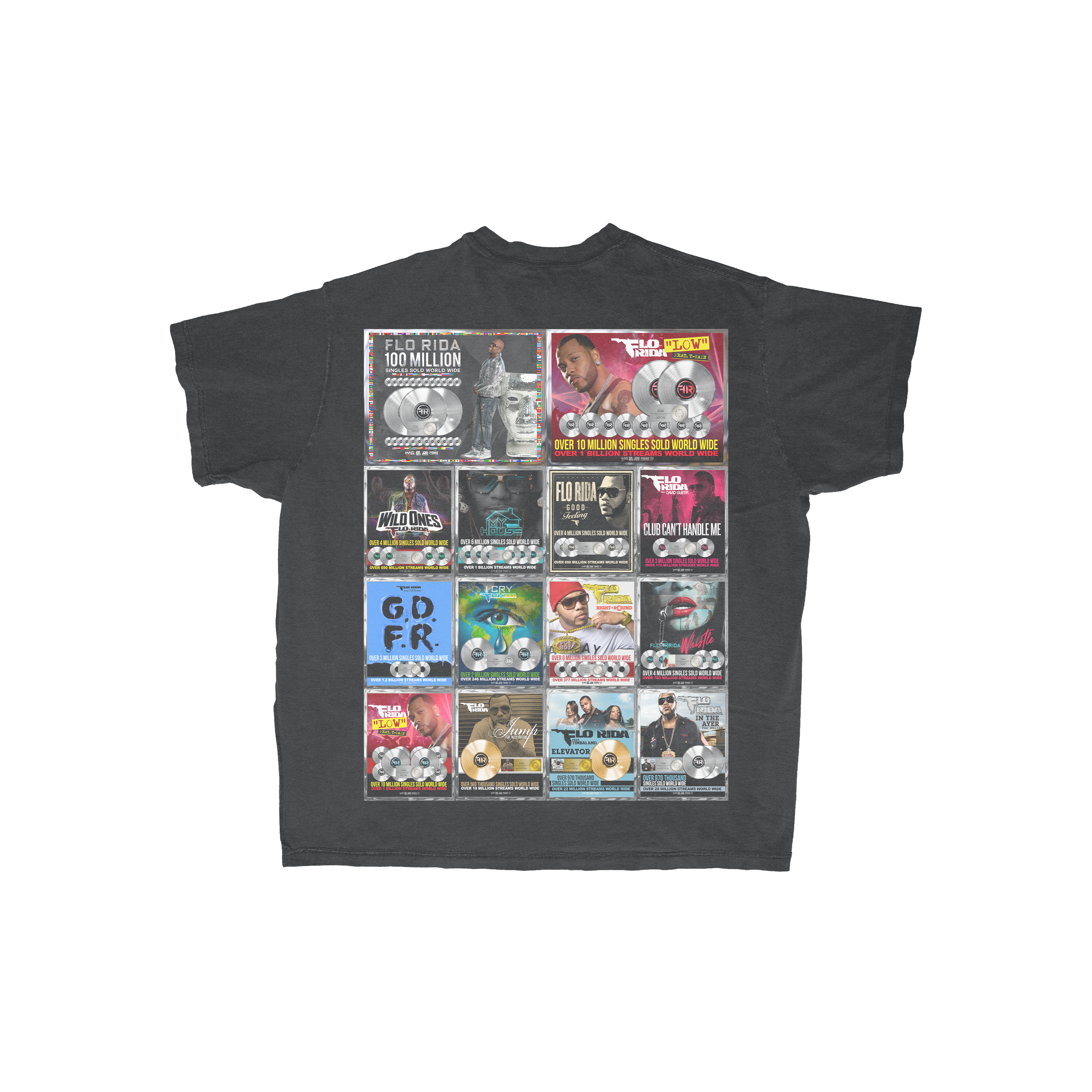 FLO RIDA AUTOGRAPHED PRINT TEE