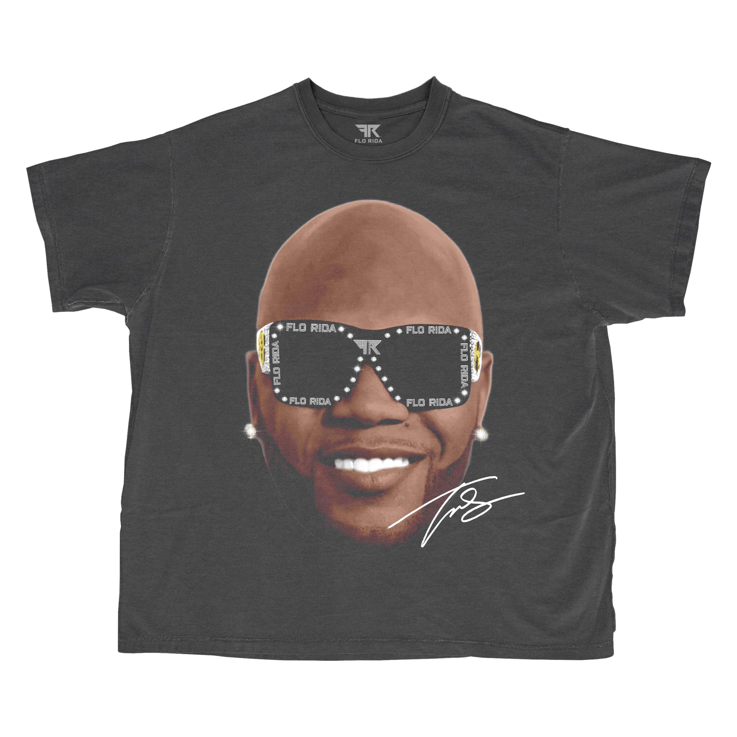 FLO RIDA AUTOGRAPHED PRINT TEE